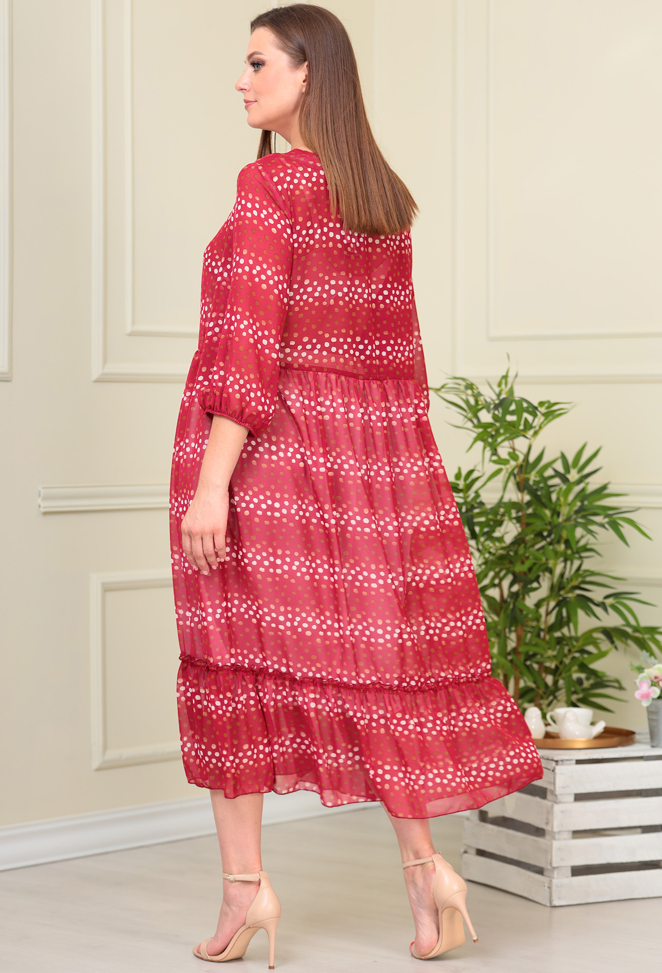 ст. цена1599руб.! Платье Anastasia Mak 884-824 малина