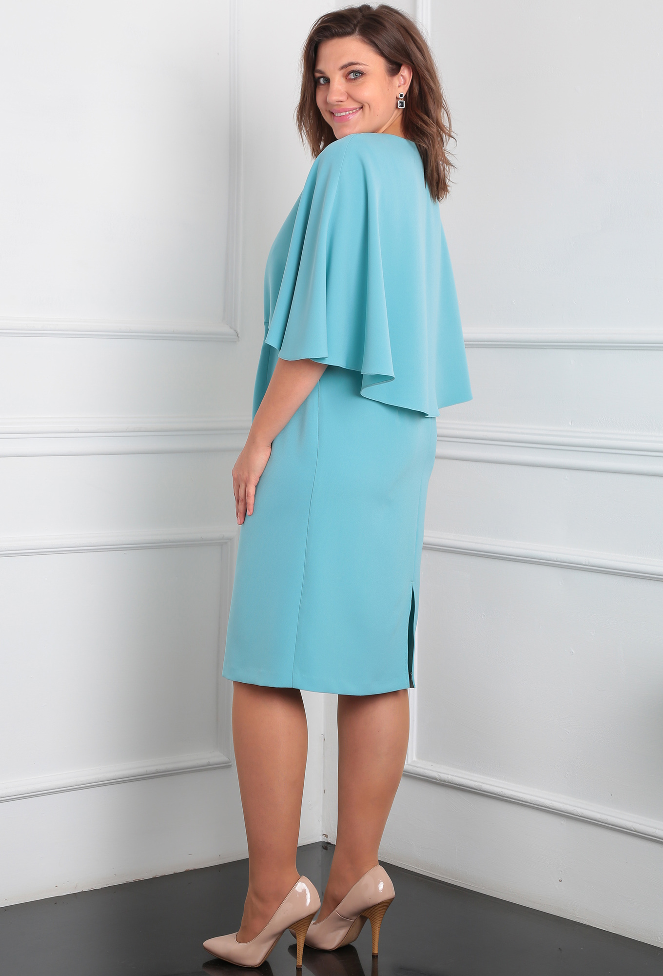 ст. цена2499руб.! Платье Lady Line 532 голубой