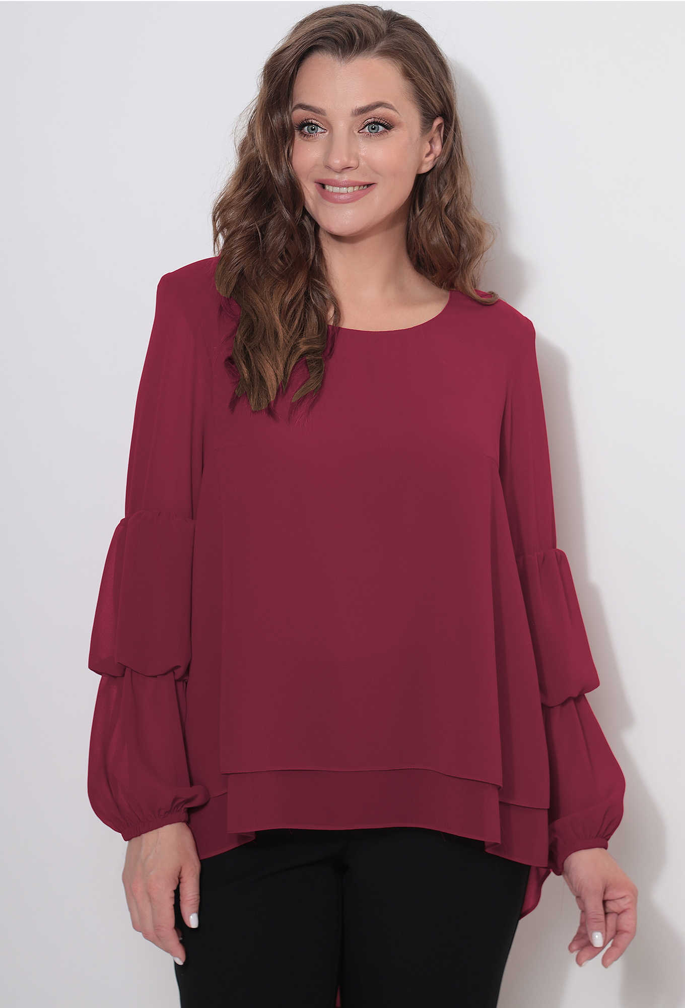 ст. цена1799руб.! Блуза Lenata 11066 бордо