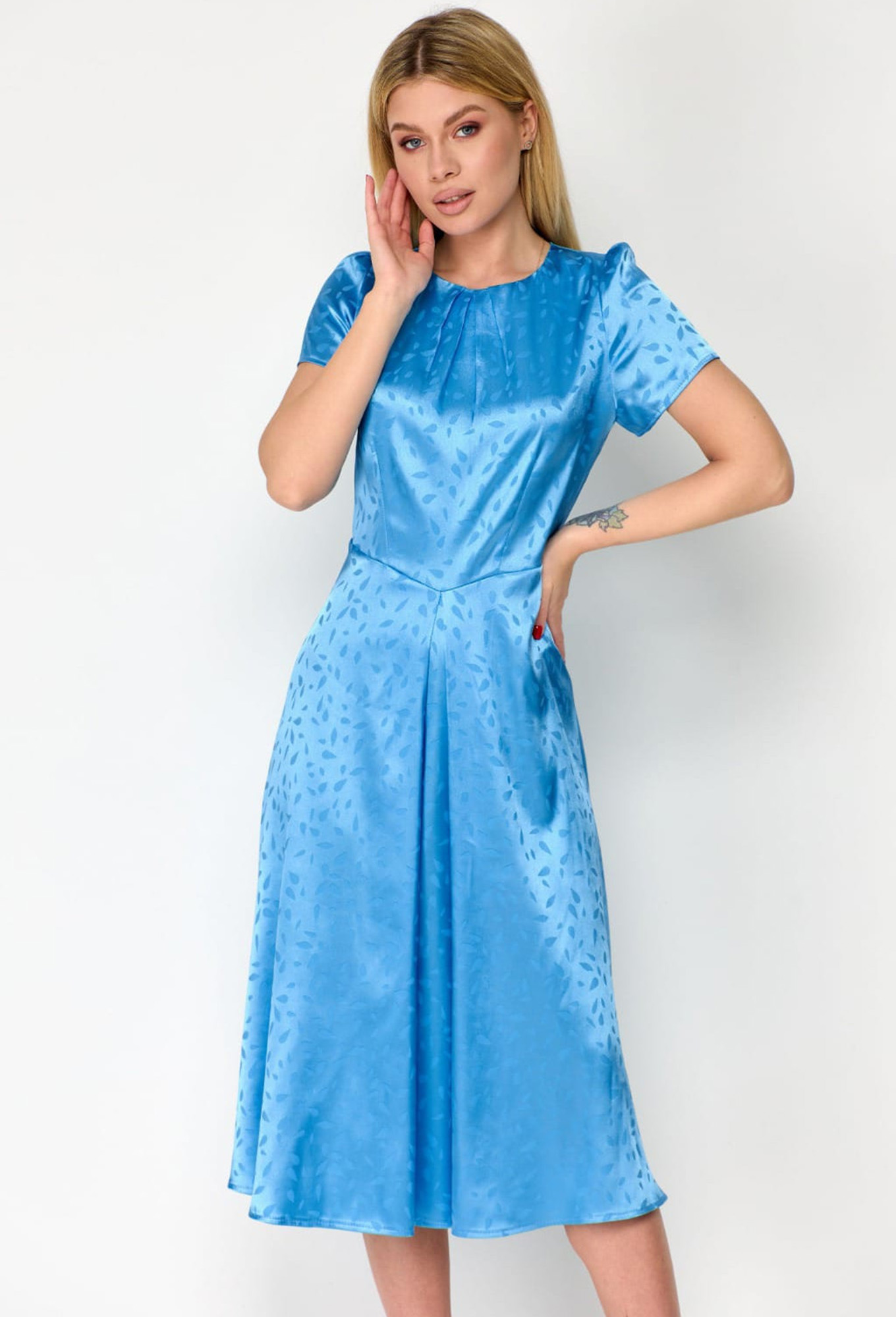 ст. цена2299руб.! Платье Viola Style 01048 голубой