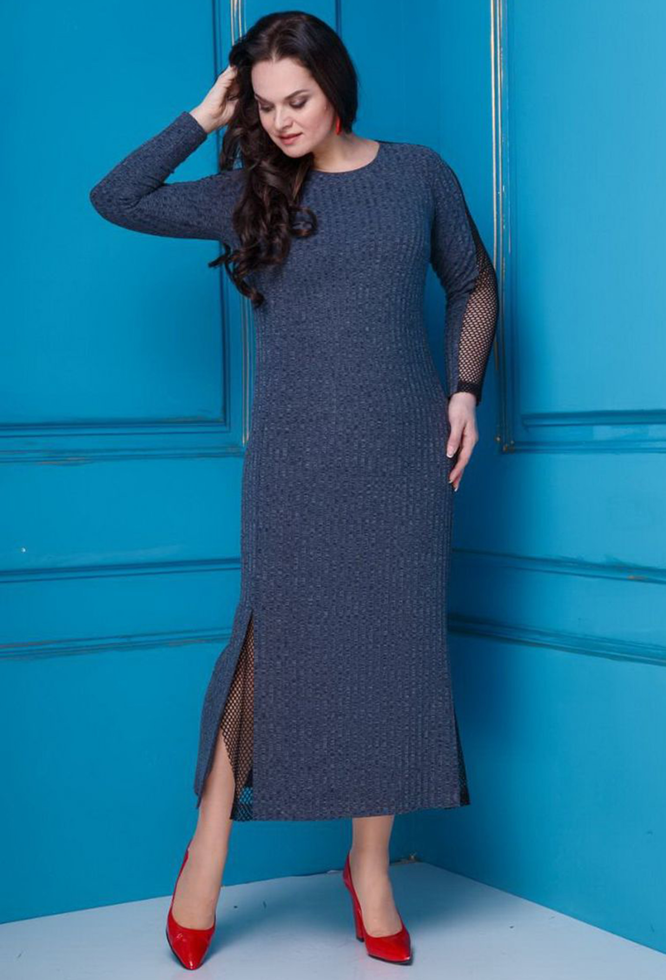 ст. цена2099руб.! Платье Anastasia 256 серый