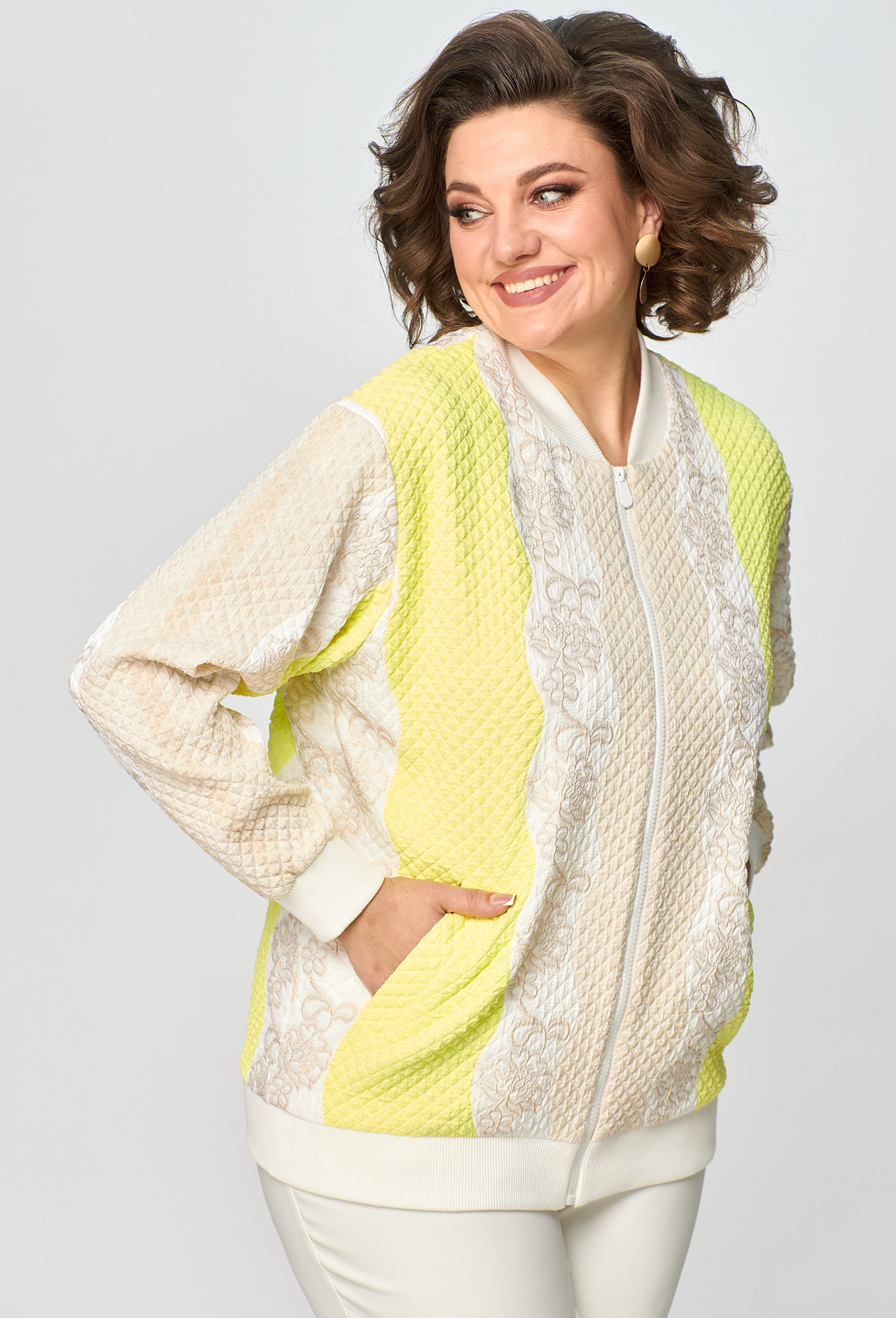 ст. цена1999руб.! Жакет Anastasia Mak 1126А молочно-желтый