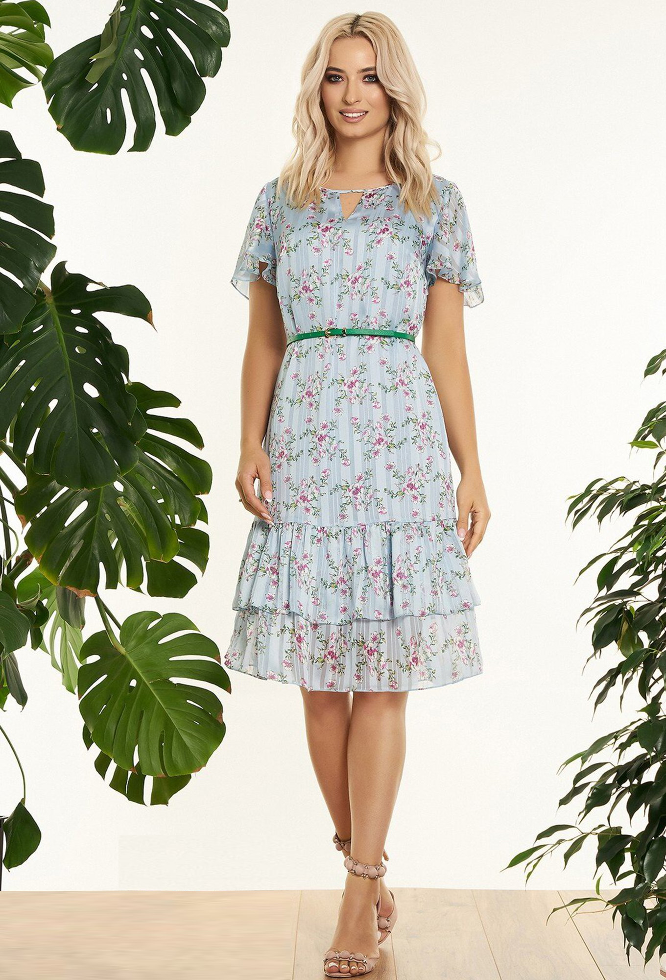 ст. цена1999руб.! Платье Bazalini 3618 голубой