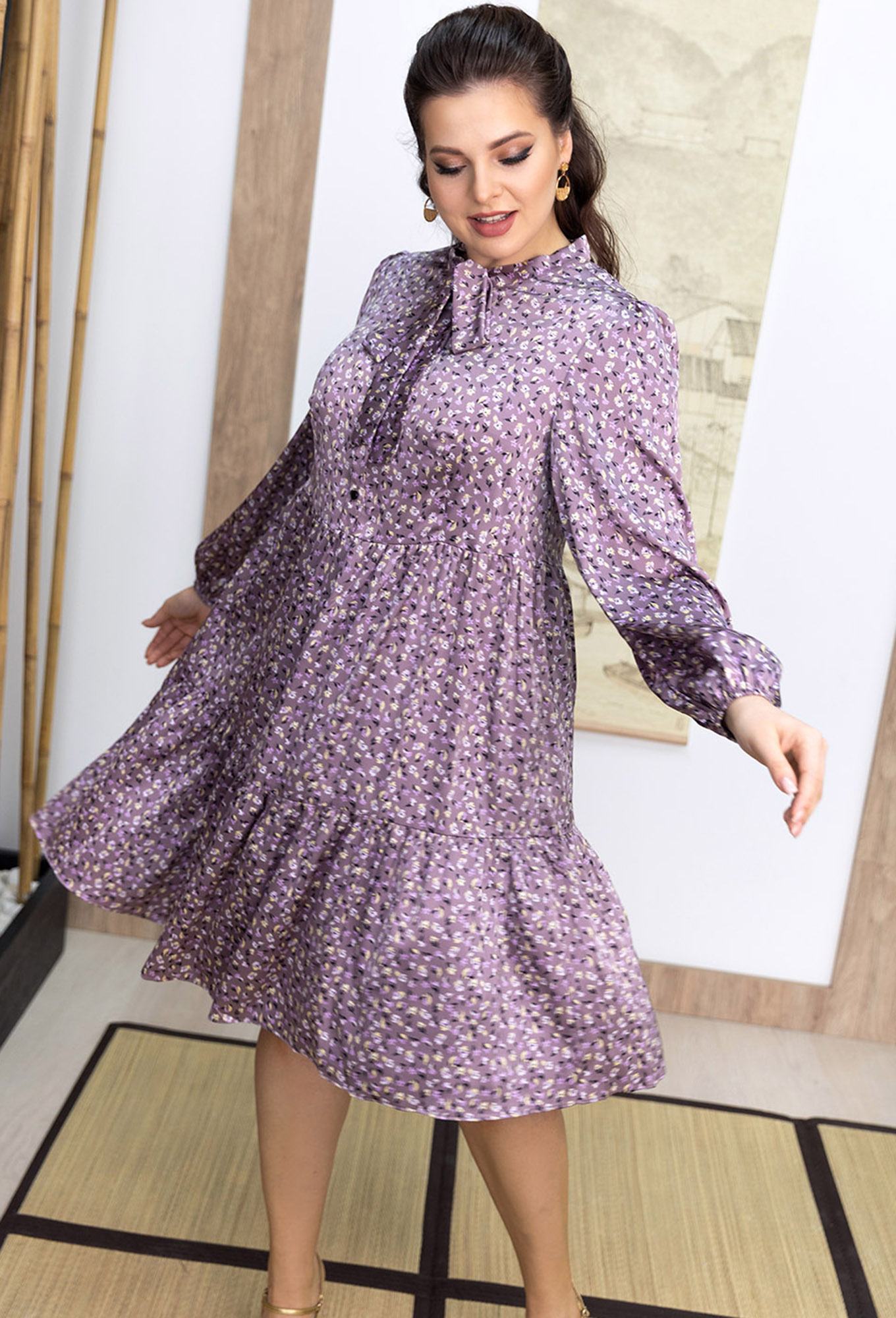 ст. цена2199руб.! Платье ASV 2544 сиреневый