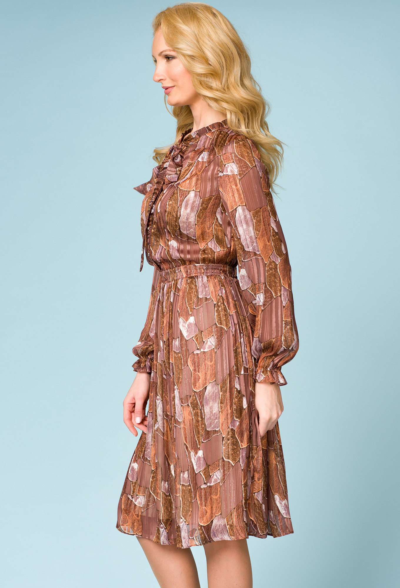 ст. цена2099руб.! Платье ASV 2219 мокко