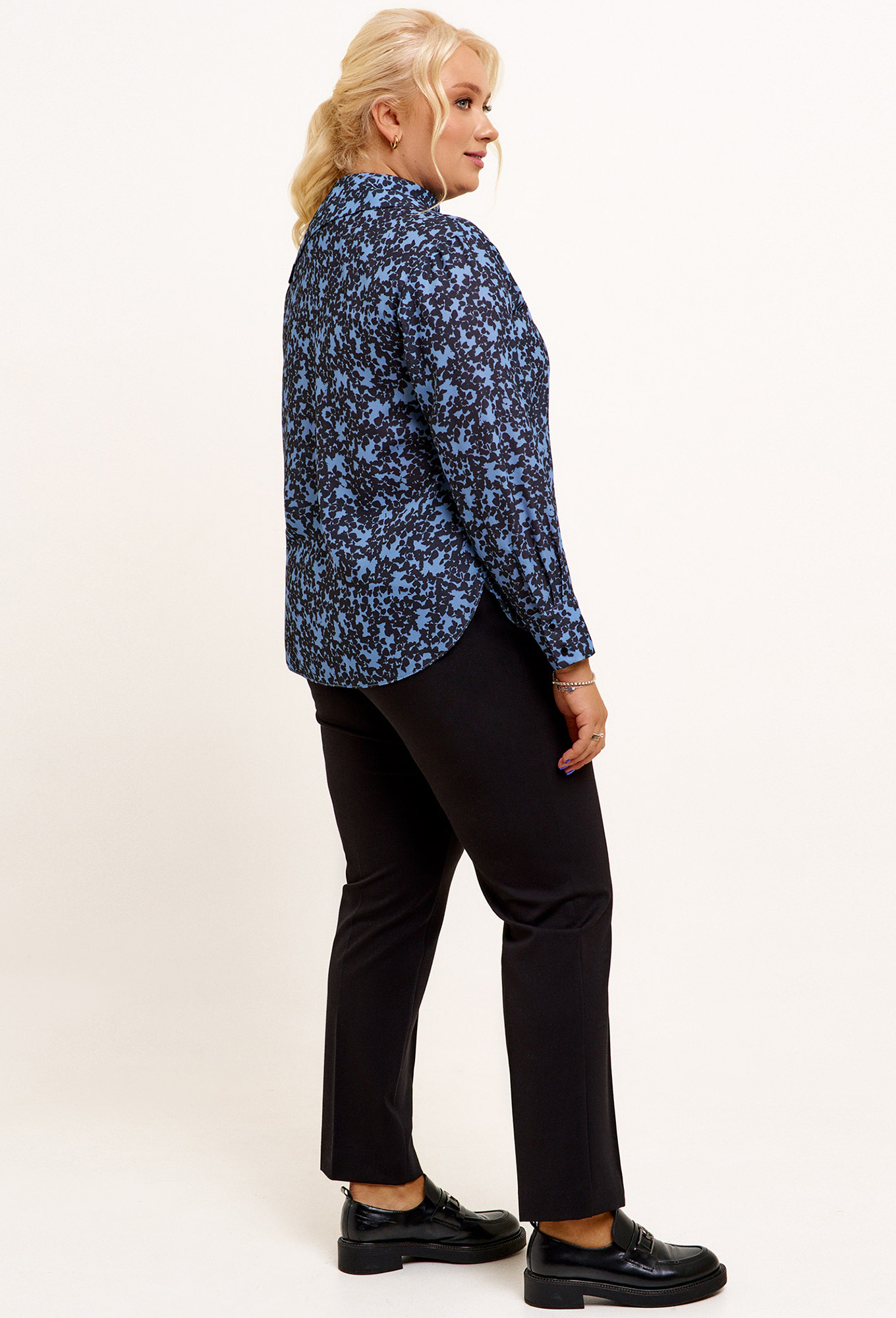 ст. цена1899руб.! Блуза Panda 123140 черно-синий