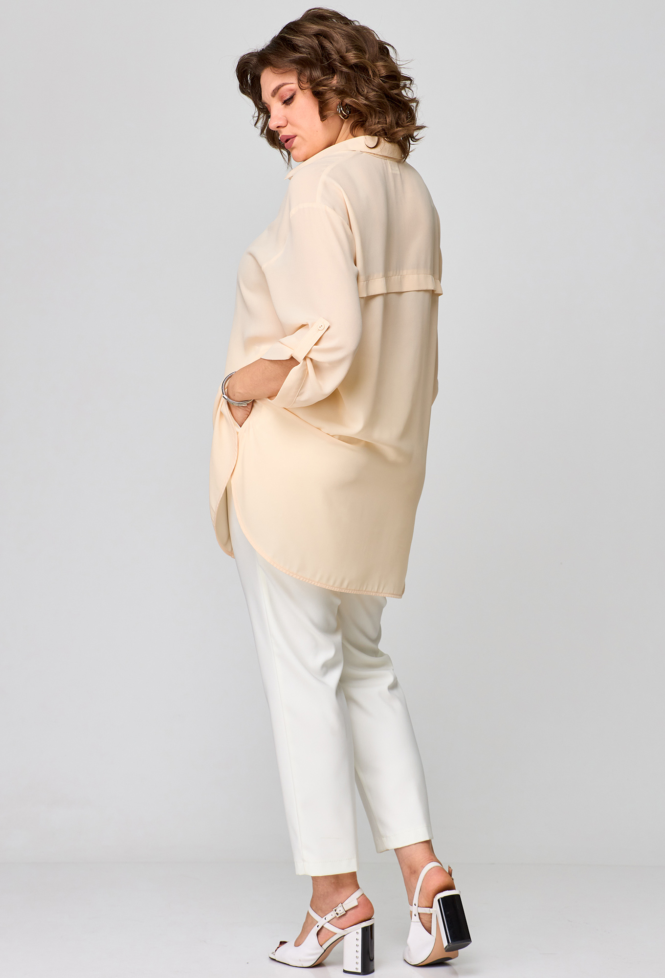 ст. цена1799руб.! Блуза Anastasia Mak 1131 бежевый