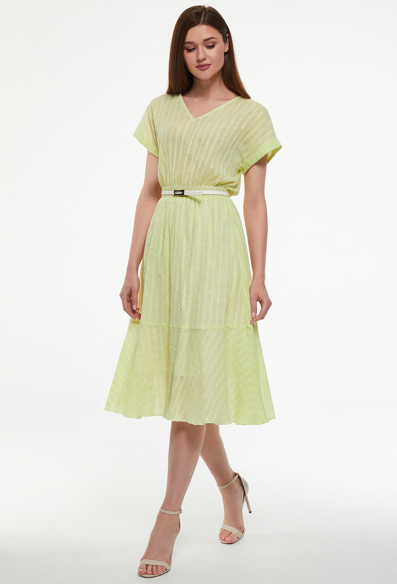 ст. цена1999руб.! Платье Bazalini 3448 салатовый