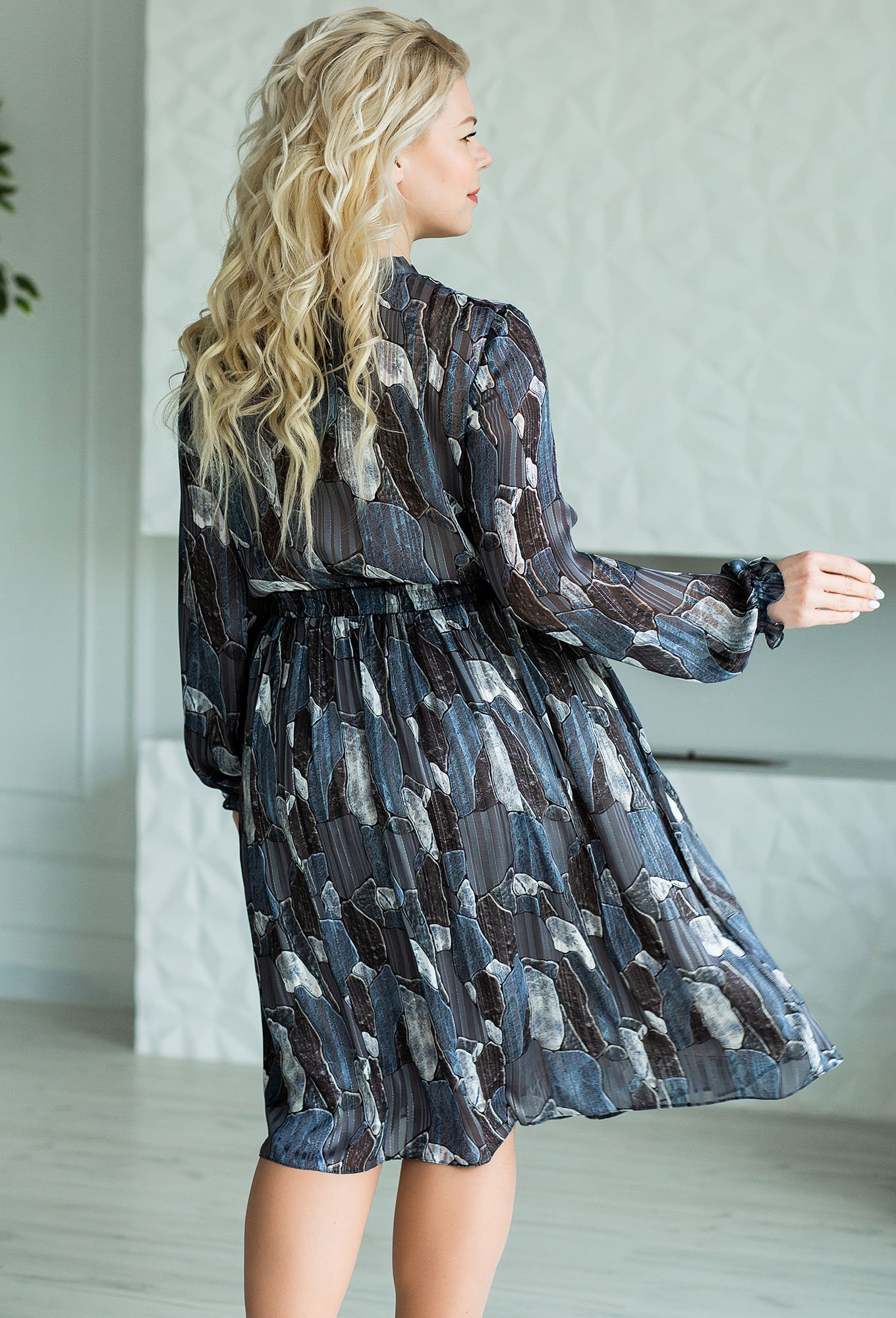 ст. цена2099руб.! Платье ASV 2219 серый