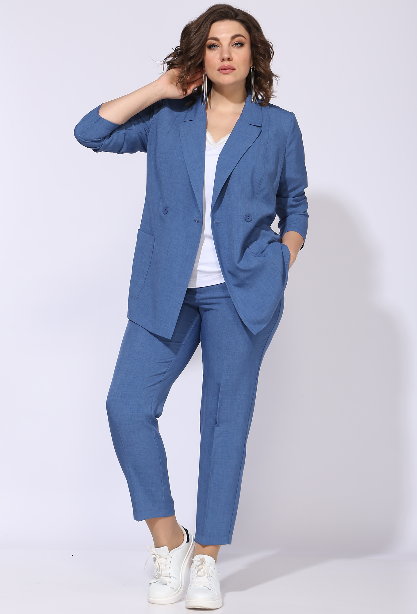 ст. цена2499руб.! Жакет Anastasia Mak 1175-1Ж голубой