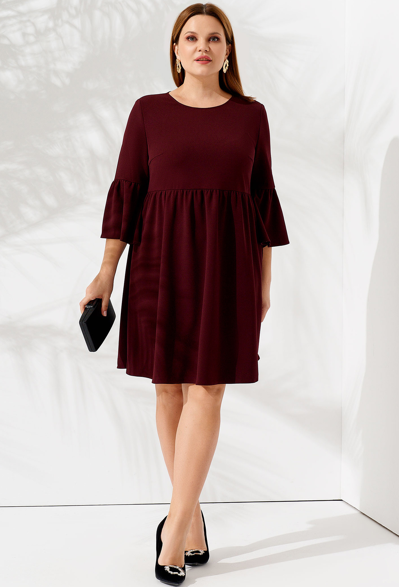 ст. цена2299руб.! Платье Panda 67980 бордовый