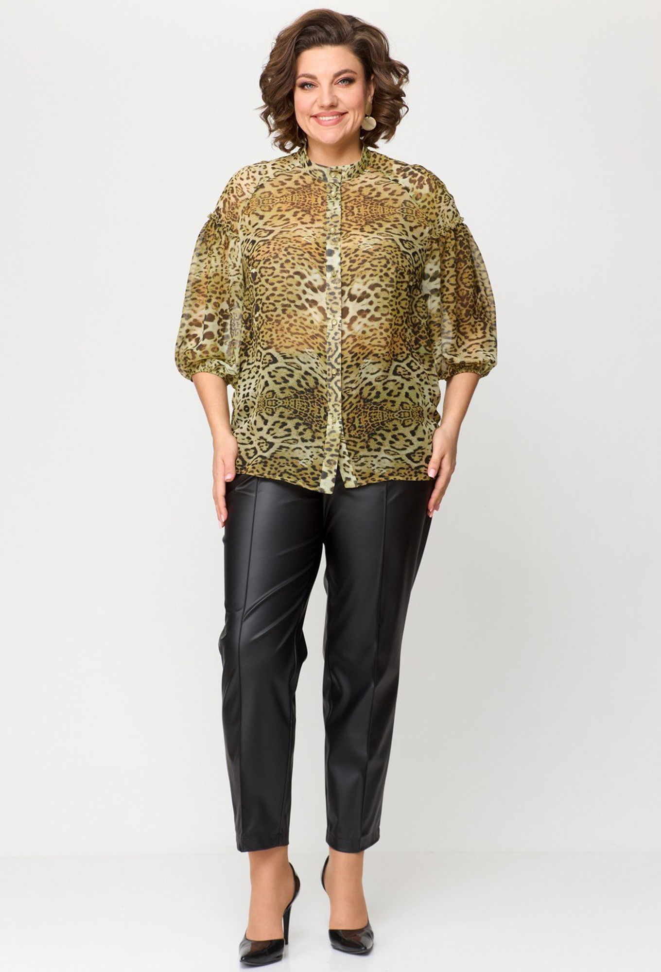 ст. цена1799руб.! Блуза Anastasia Mak 1114 желтый мультиколор