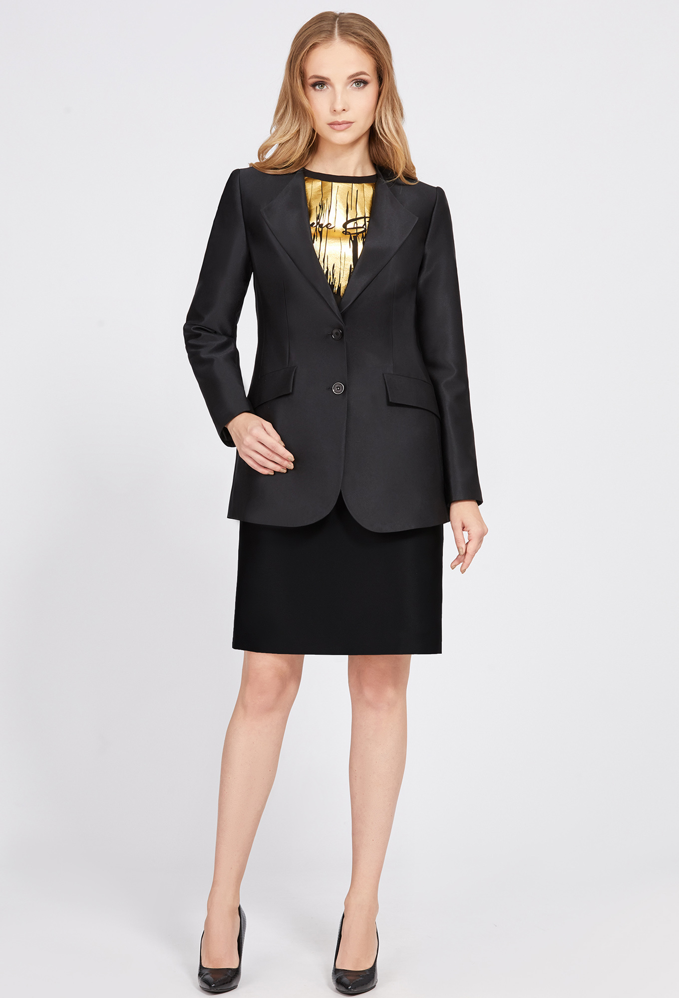 ст. цена2199руб.! Жакет Solei 4496 черный