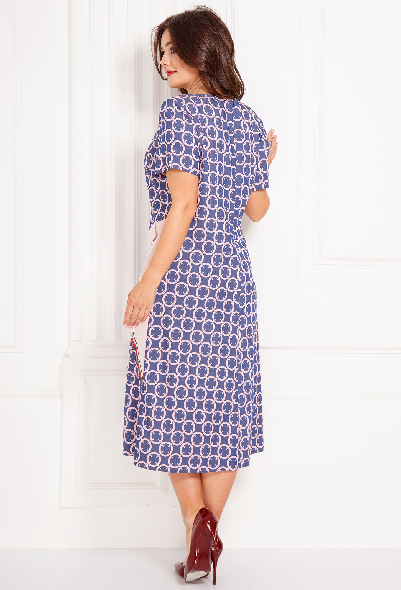 ст. цена1999руб.! Платье Anastasia Mak 722 розово-синий