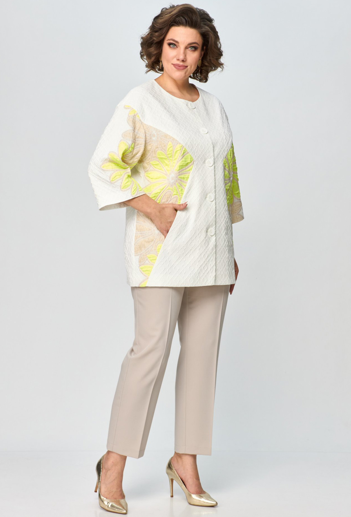 ст. цена1999руб.! Жакет Anastasia Mak 1156 молочно-желтый