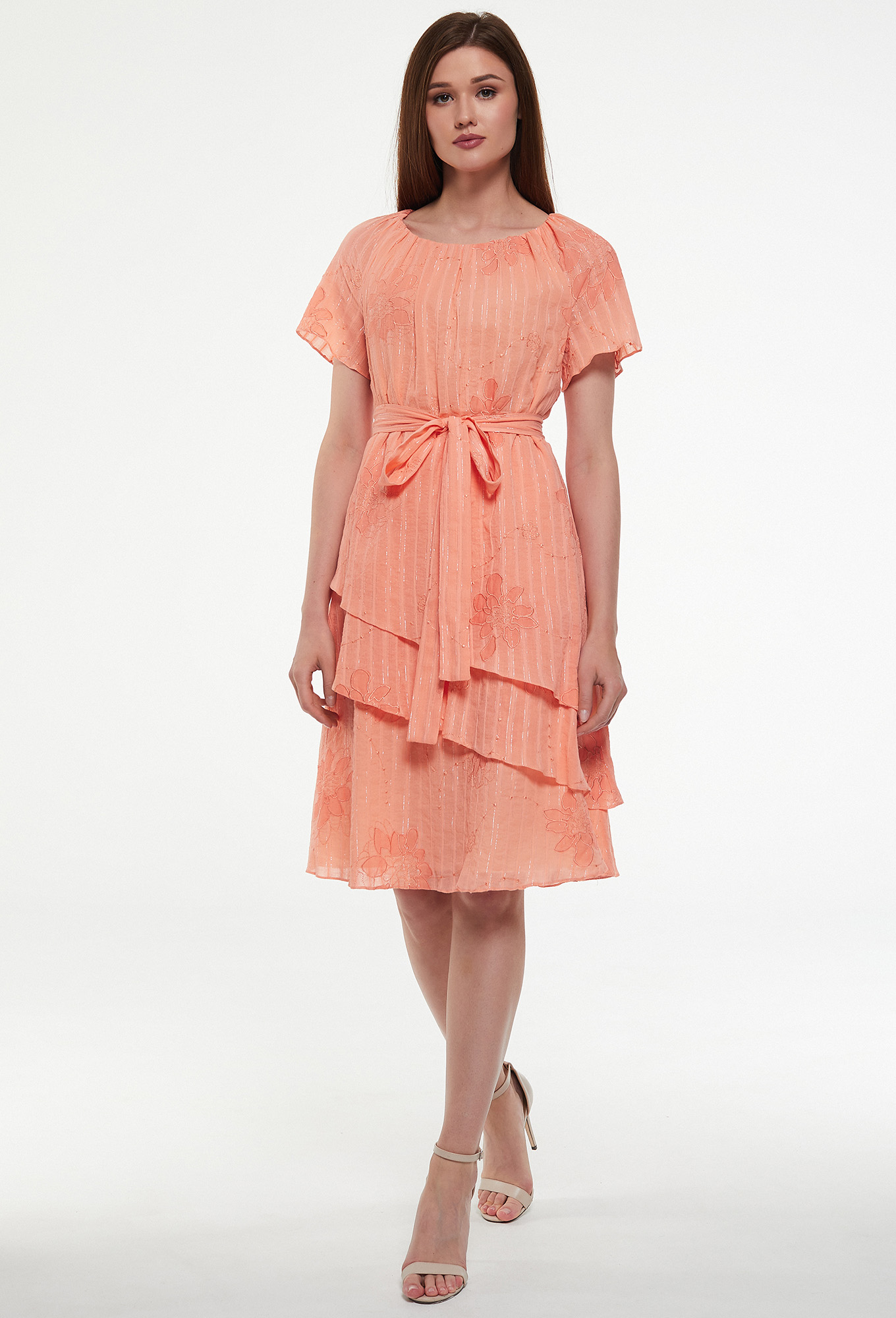 ст. цена1999руб.! Платье Bazalini 3458 оранжевый