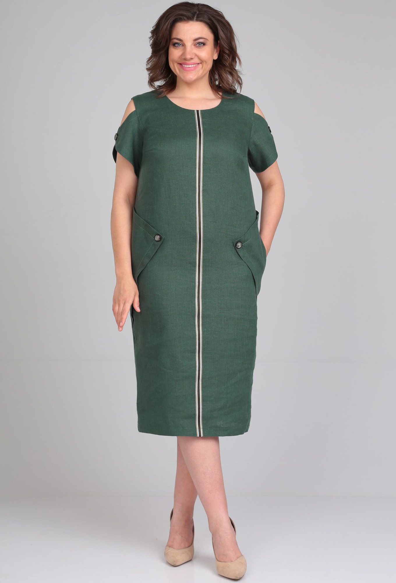 ст. цена2299руб.! Платье Diamant 1870 т.зелёный