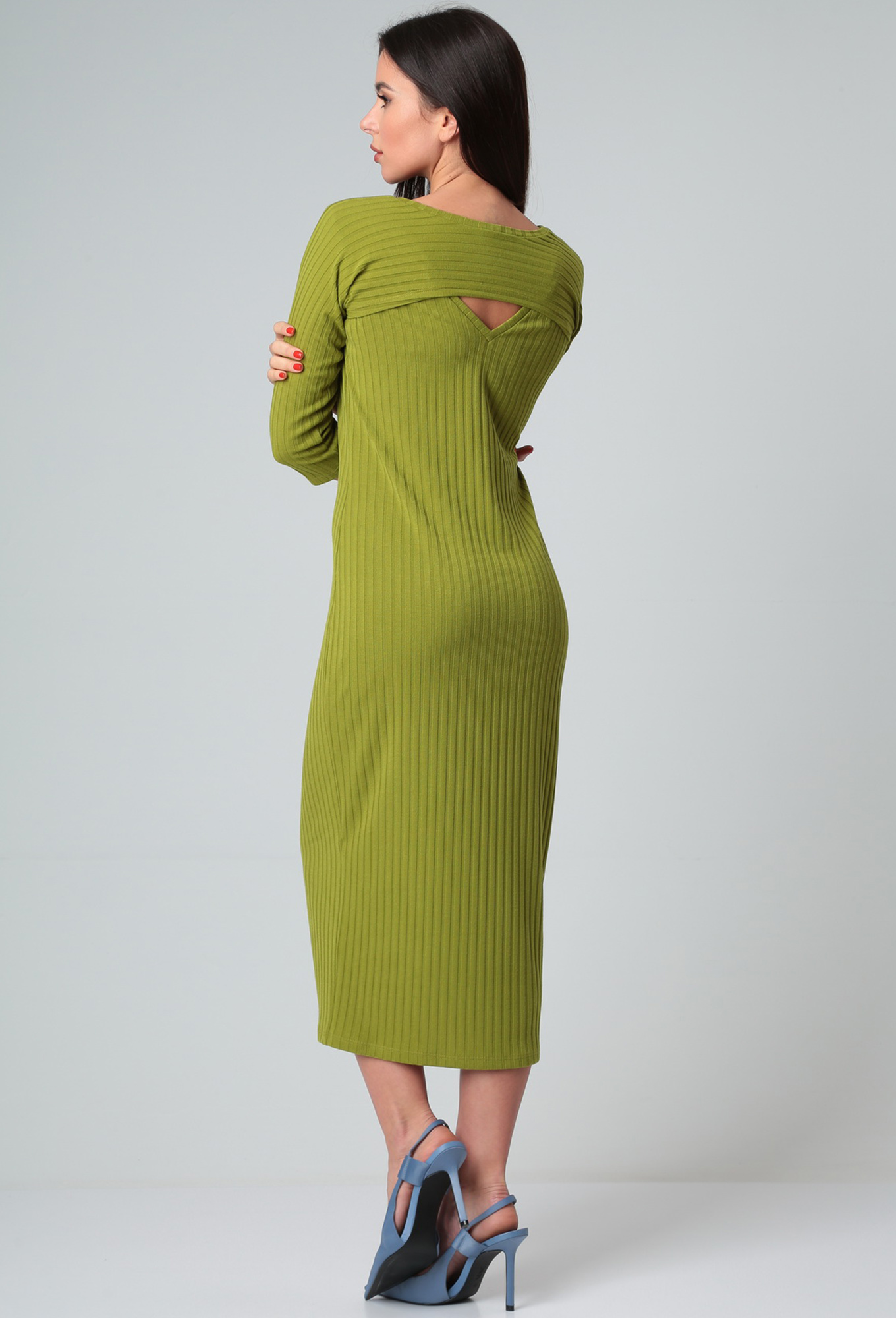 ст. цена2499руб.! Платье Diamant 1767 олива