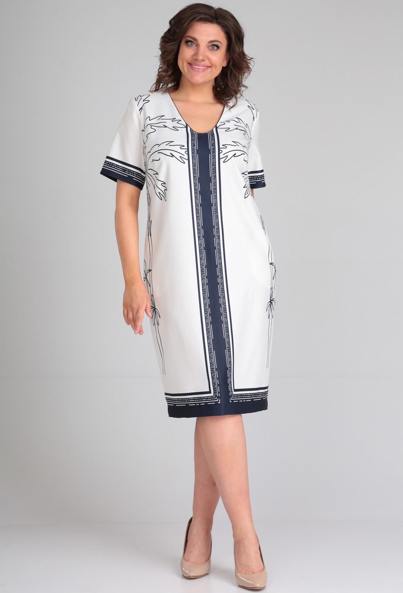 ст. цена2499руб.! Платье Diamant 1862 молочно-синий