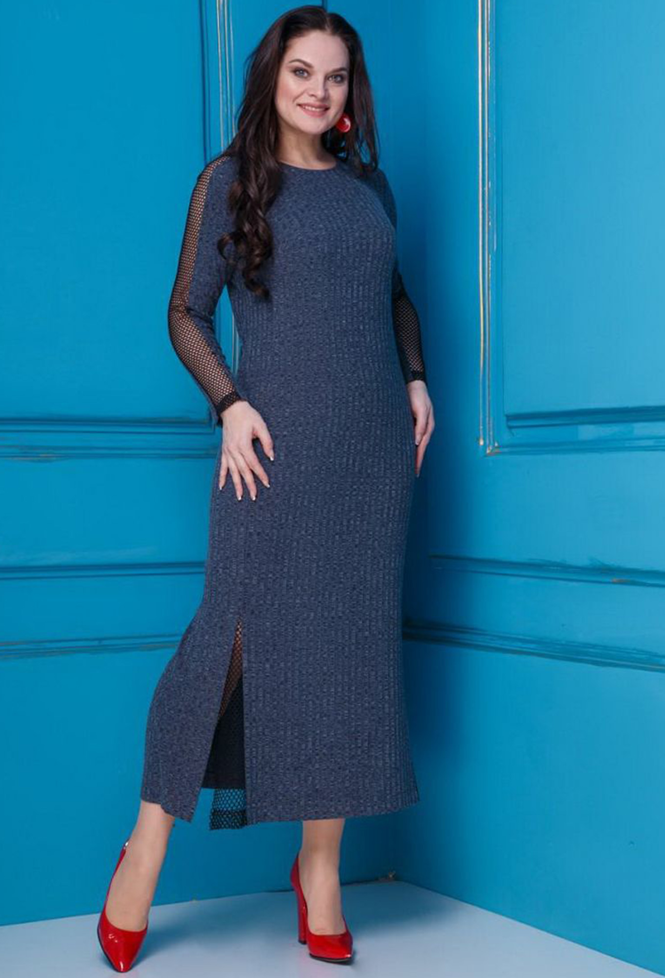 ст. цена2099руб.! Платье Anastasia 256 серый