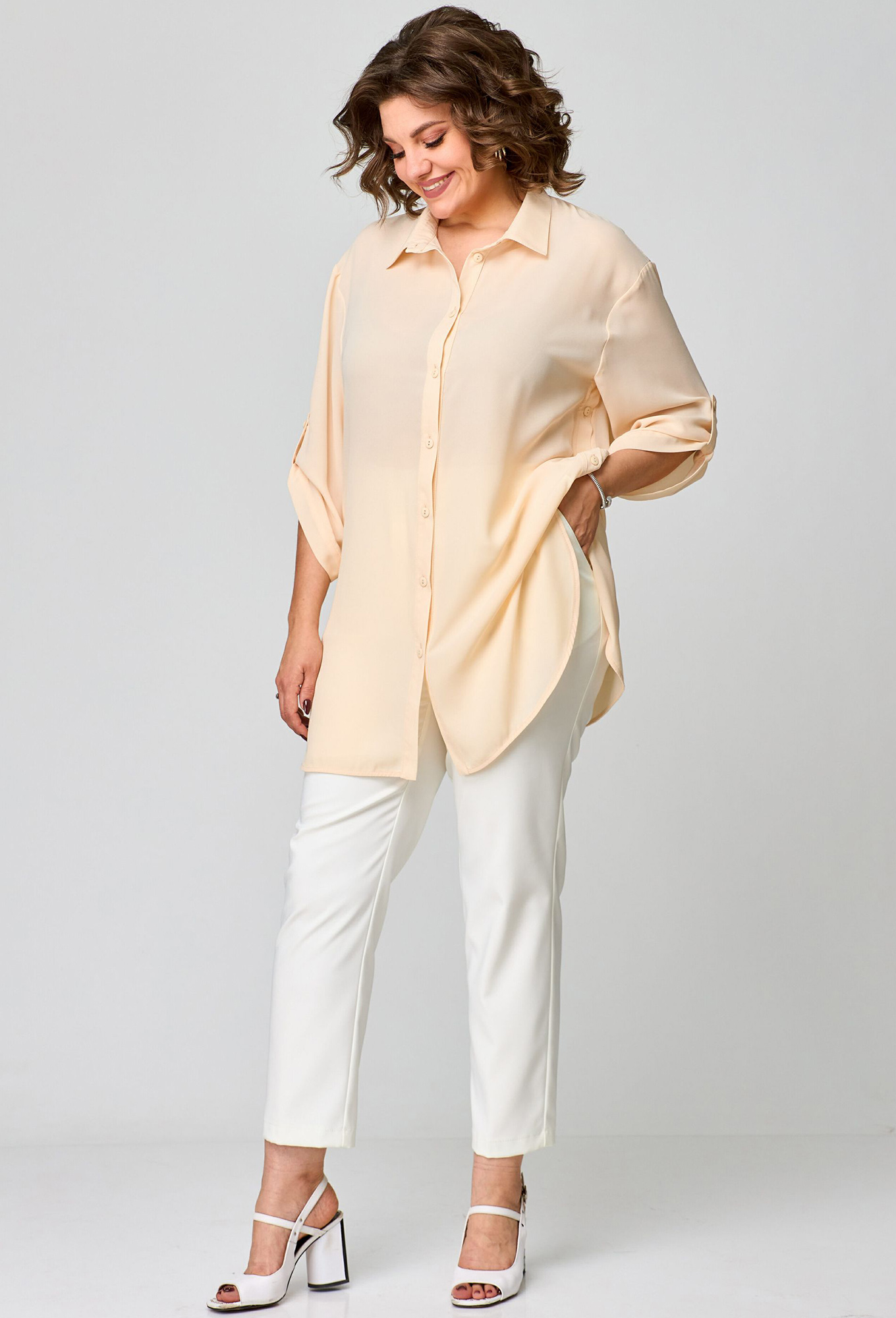 ст. цена1799руб.! Блуза Anastasia Mak 1131 бежевый