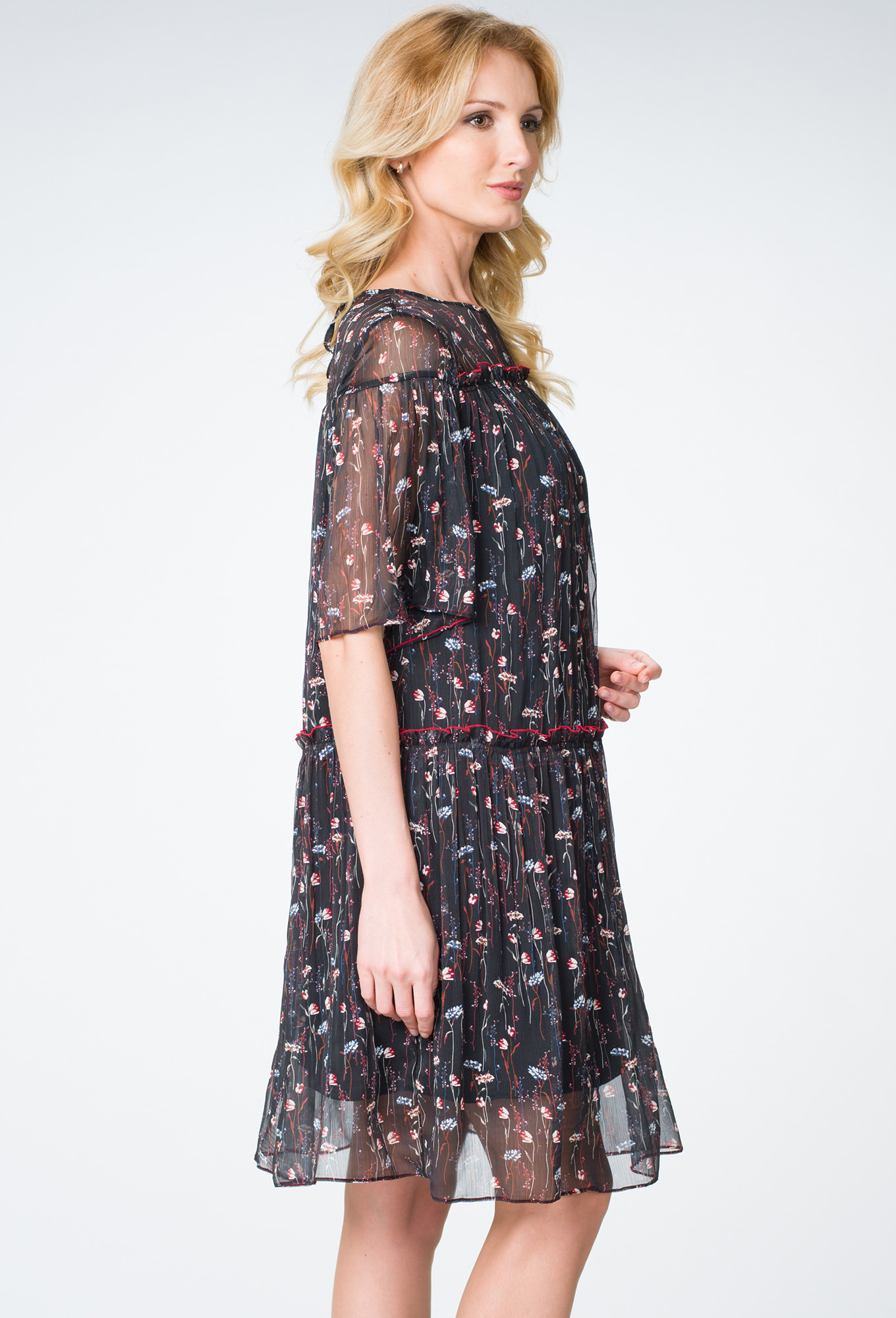 ст. цена2199руб.! Платье ASV 2020 чёрно-красный