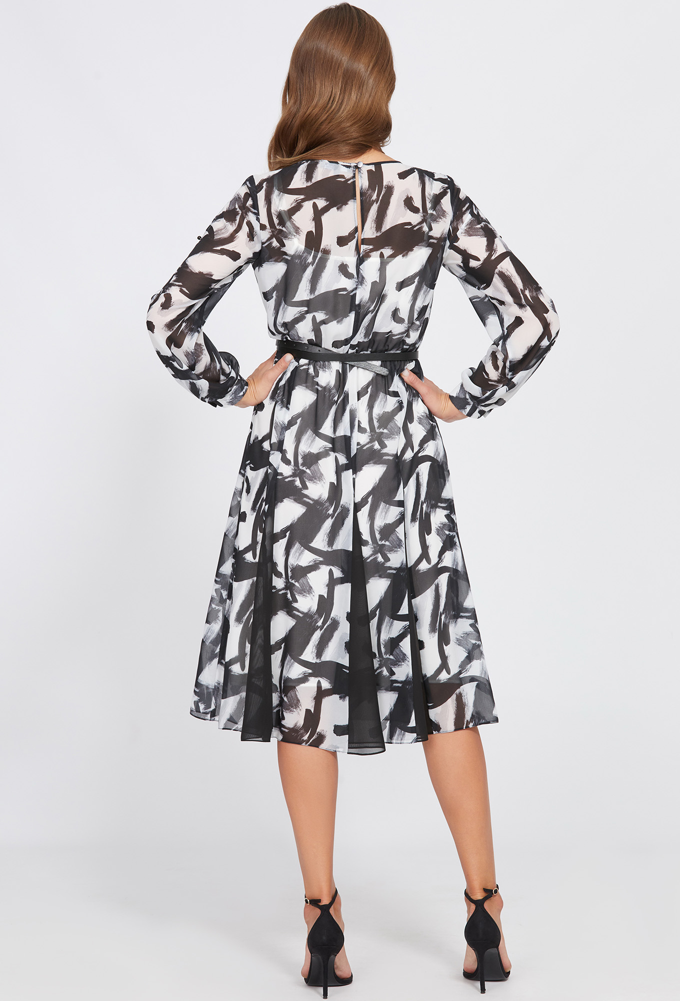 ст. цена2999руб.! Платье Bazalini 4777 черно-белый