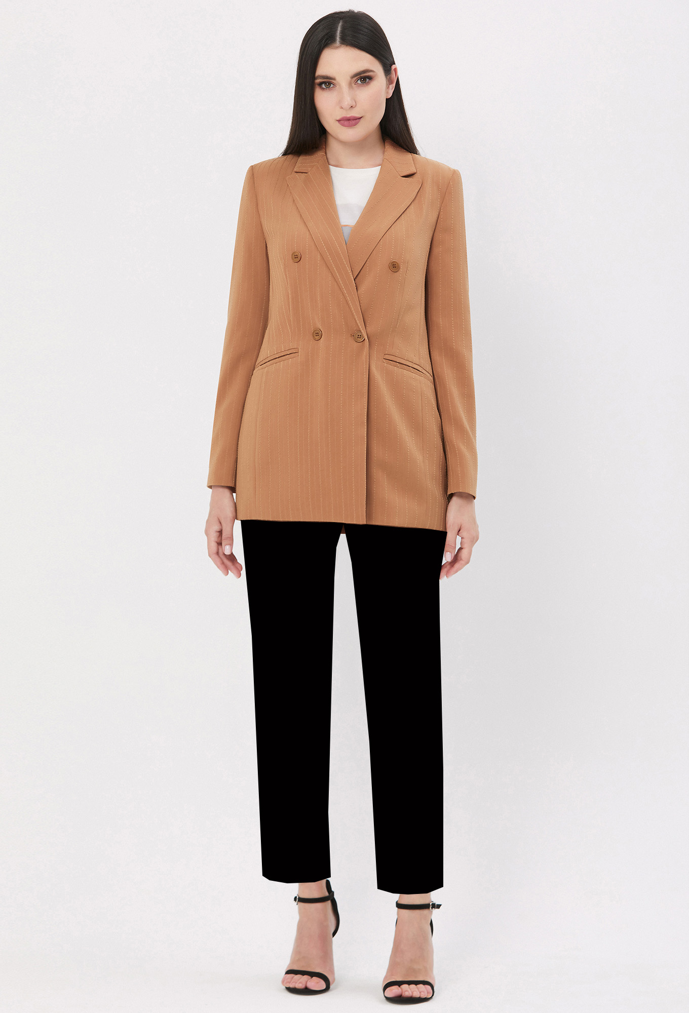 ст. цена2199руб.! Жакет Bazalini 4250 коричнево-бежевый