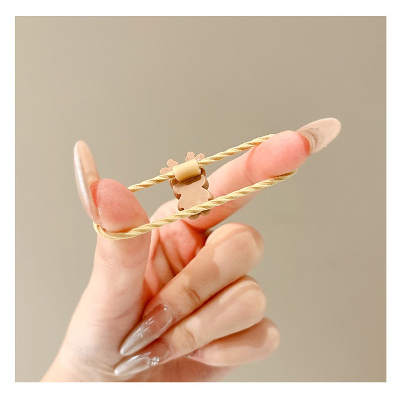 Детские Новогодние резинки для волос с фигурками, Набор 10 шт.