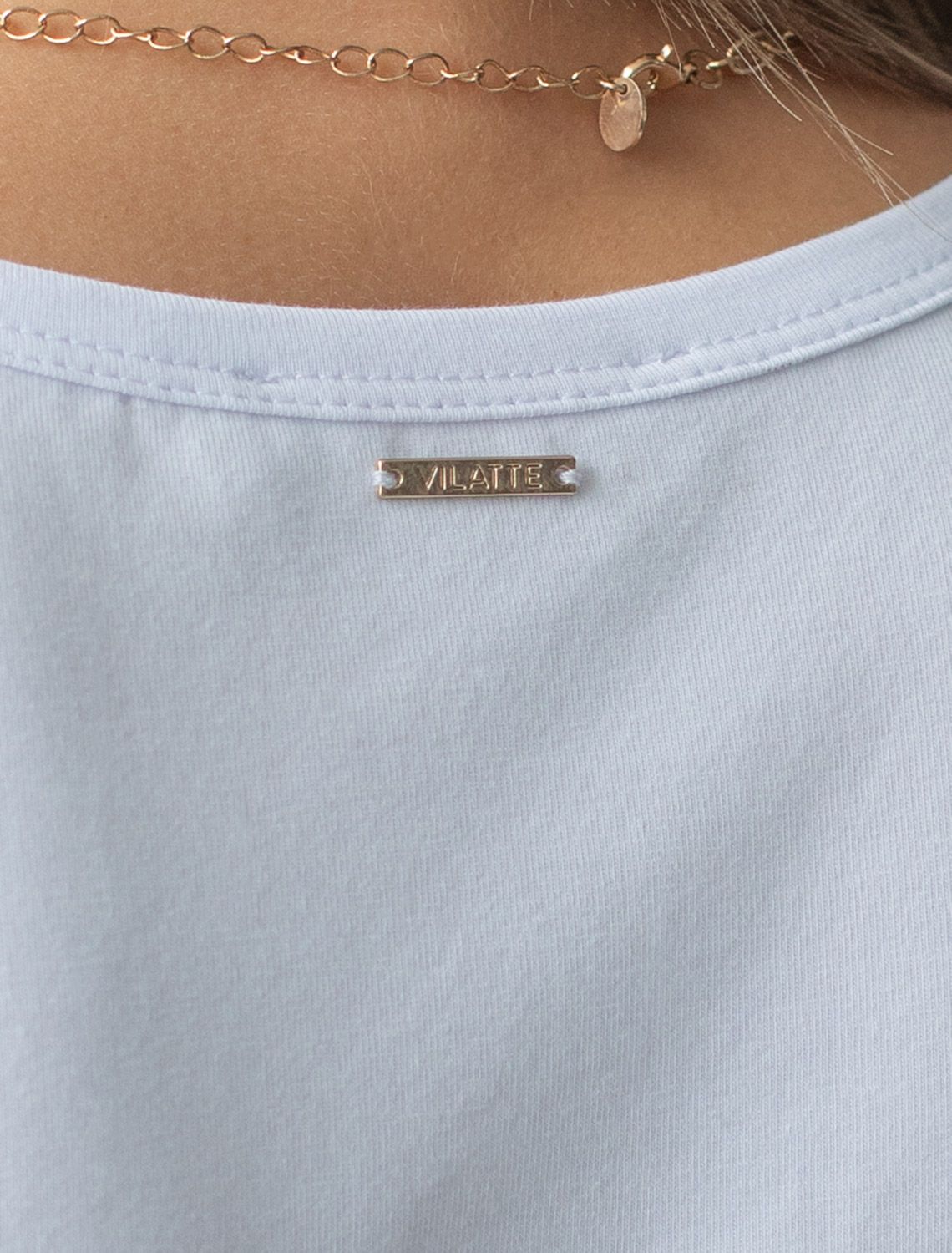 Топ из премиального хлопка с эластаном