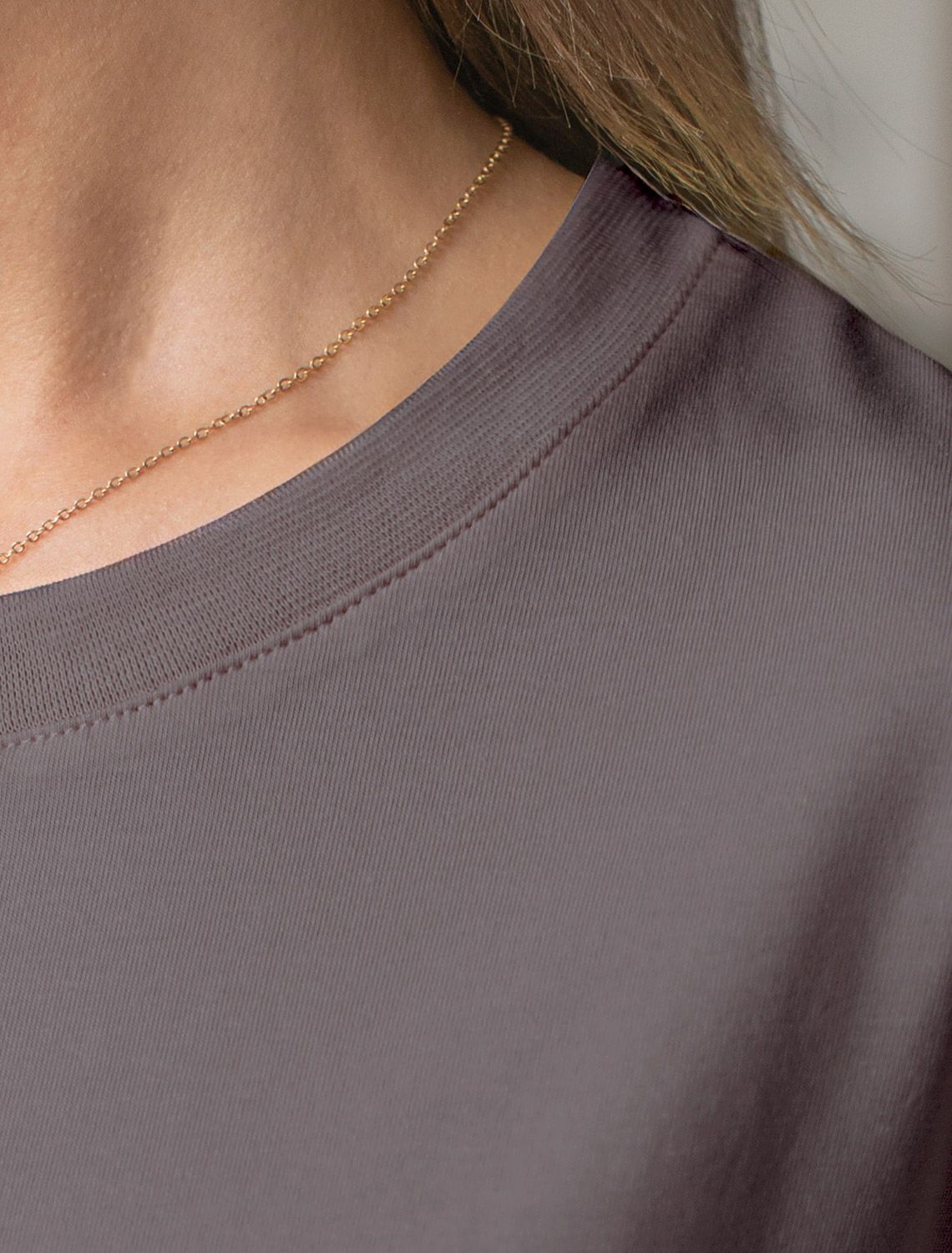 Футболка свободная из премиального хлопка с эластаном