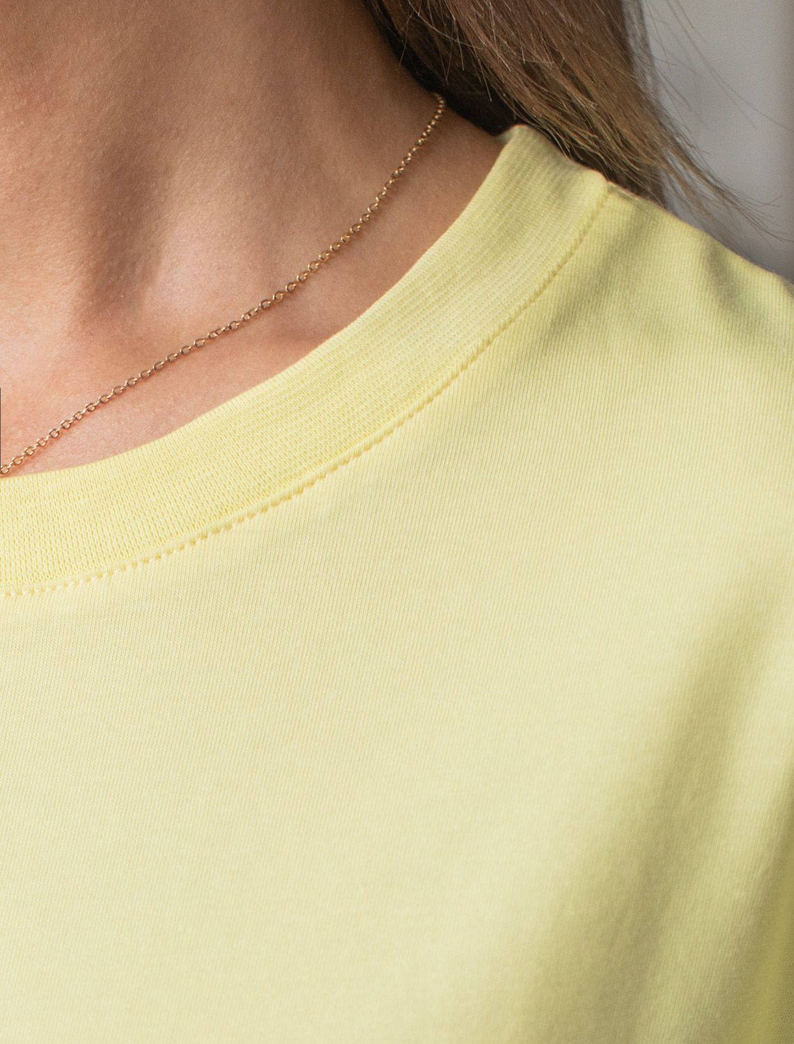 Футболка свободная из премиального хлопка с эластаном