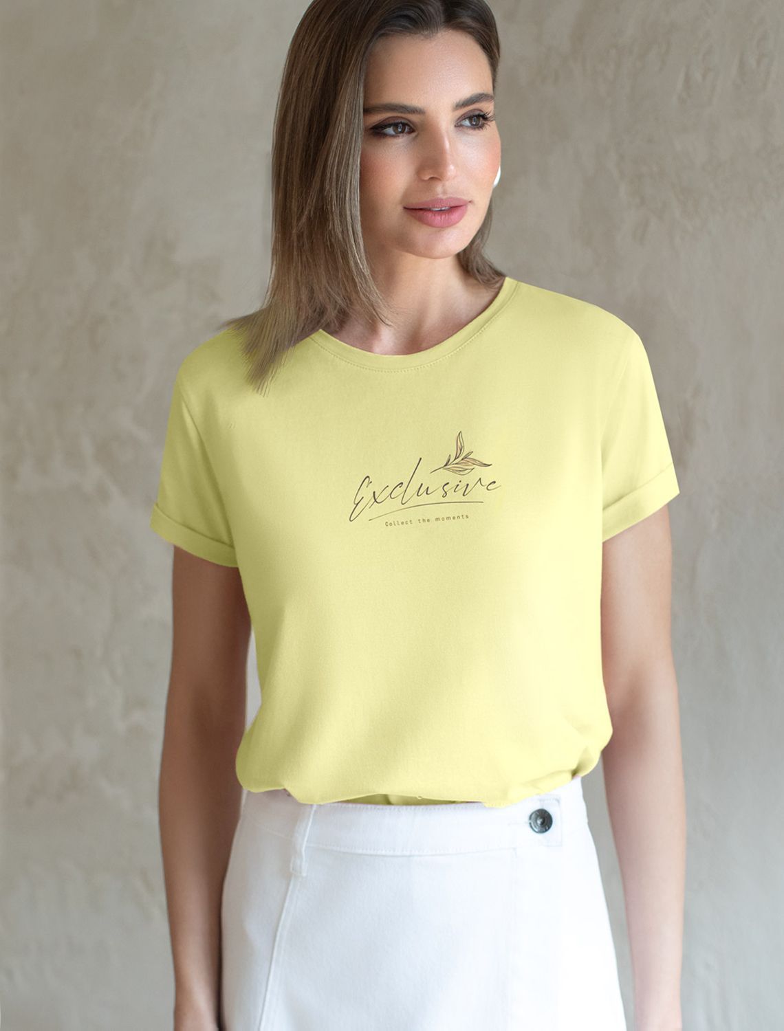 Свободная футболка с принтом из премиального хлопка с эастаном