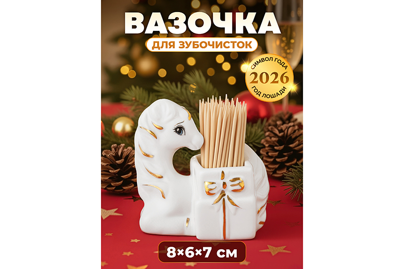 Вазочка для зубочисток 8*6*7,5 см