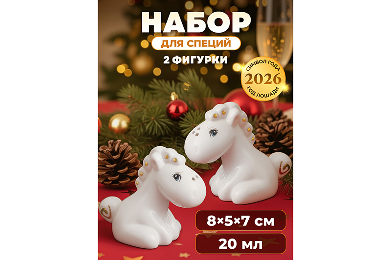 Набор для специй 2 предмета 8,5х5х7,5 см