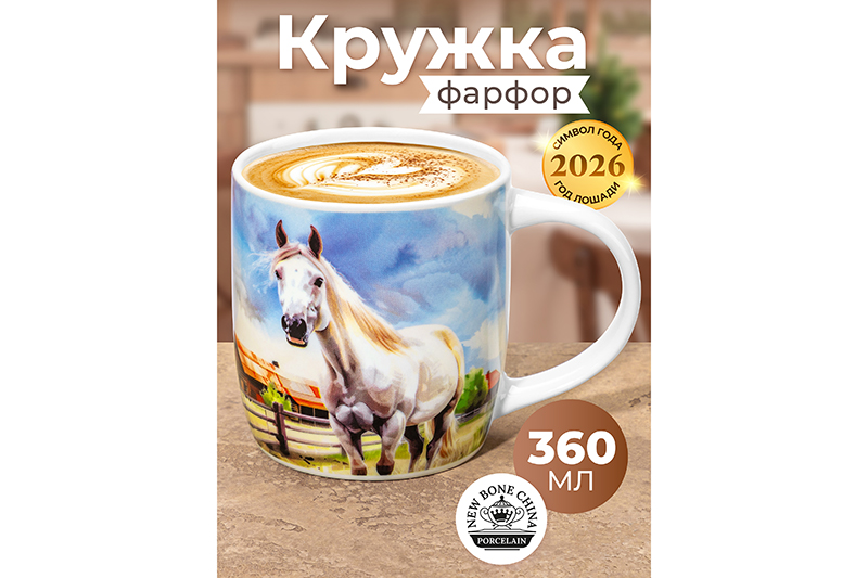 Кружка 360 мл 12,8*8,5*9 см