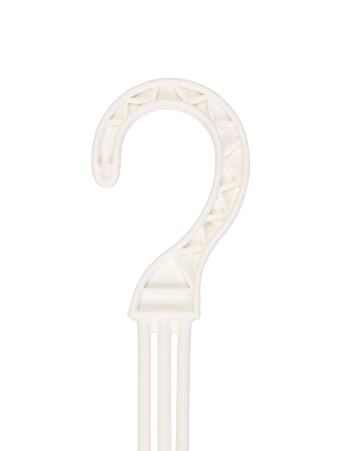 Подвес для кашпо, h=47 см, пластиковый, белый