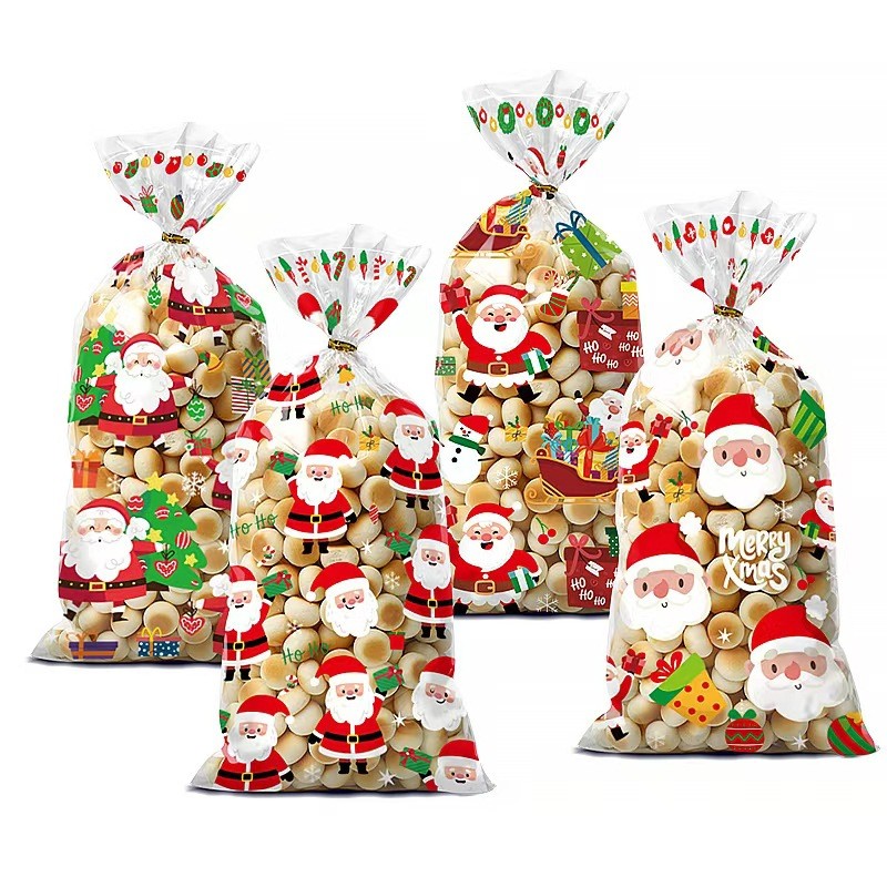 Пакетики для сладостей 50 шт. + 50 зажимов, Размер: 27*12,5 см.