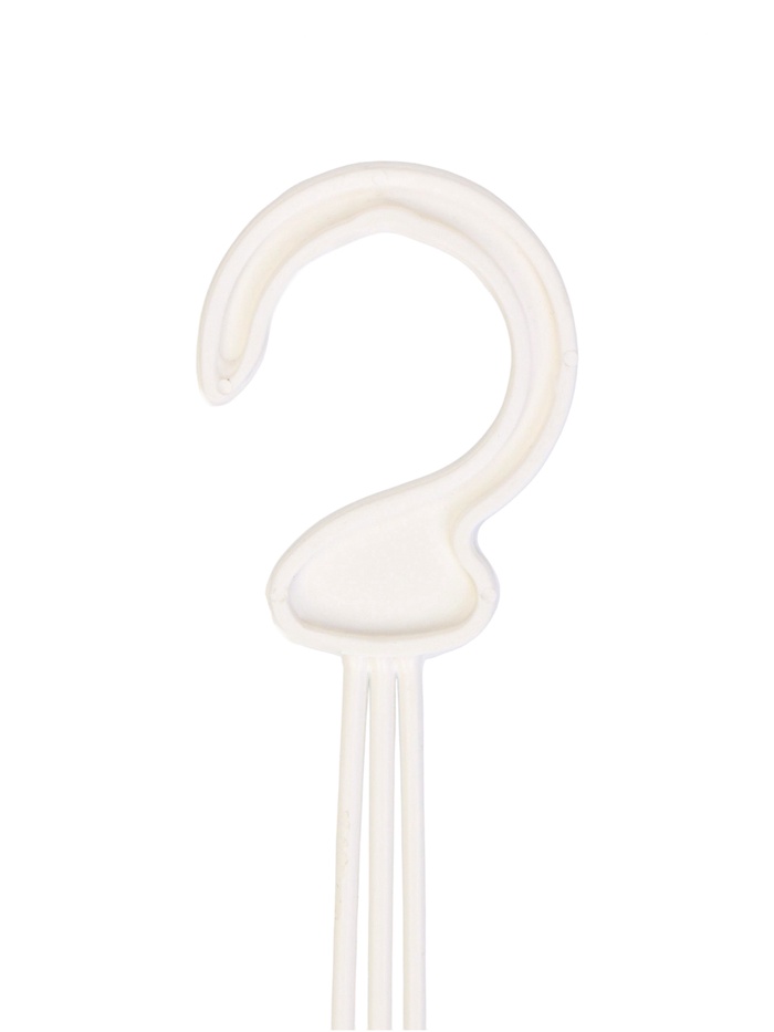 Подвес для кашпо «Ирис», h=48 см, пластиковый, белый