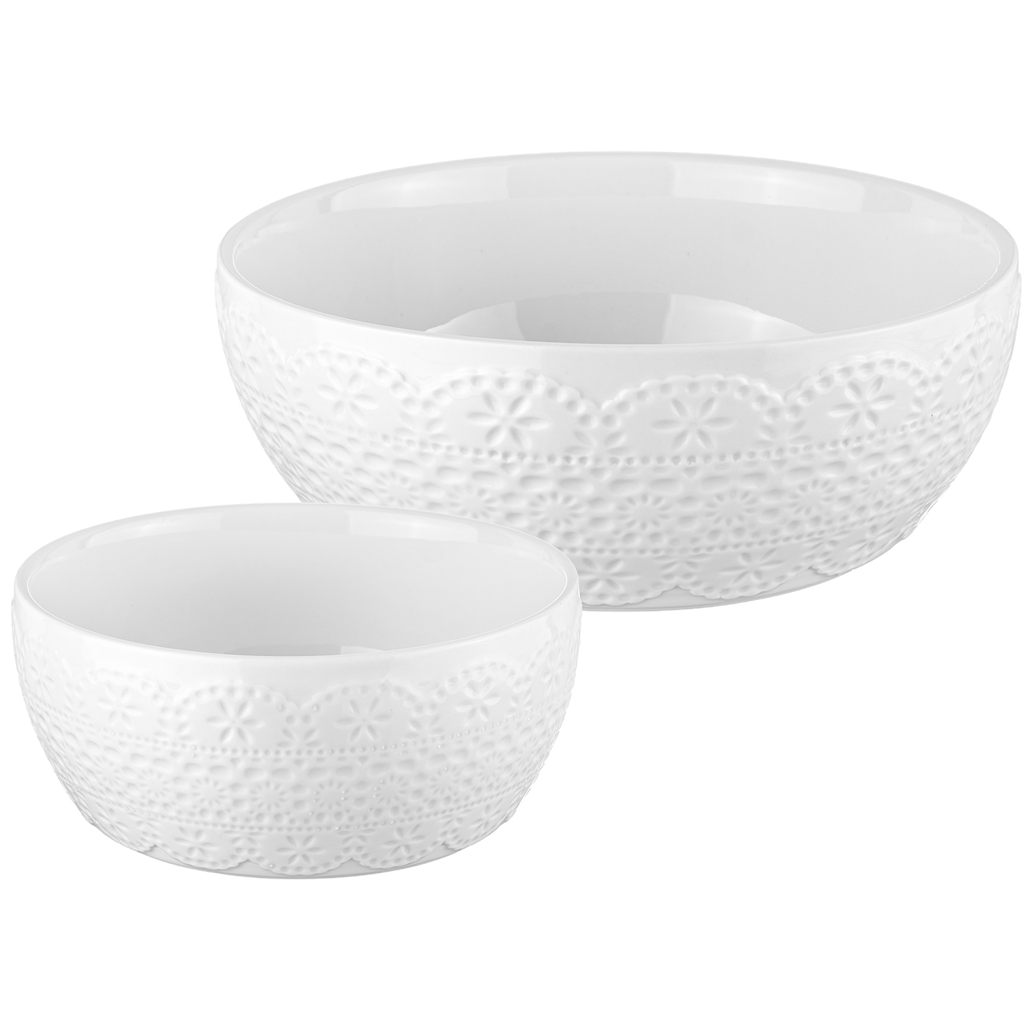 БЫЛО 1097 руб!Набор 2 салатников 600 мл 14*14*6 см + 1,5 л 20*20*7,5 см