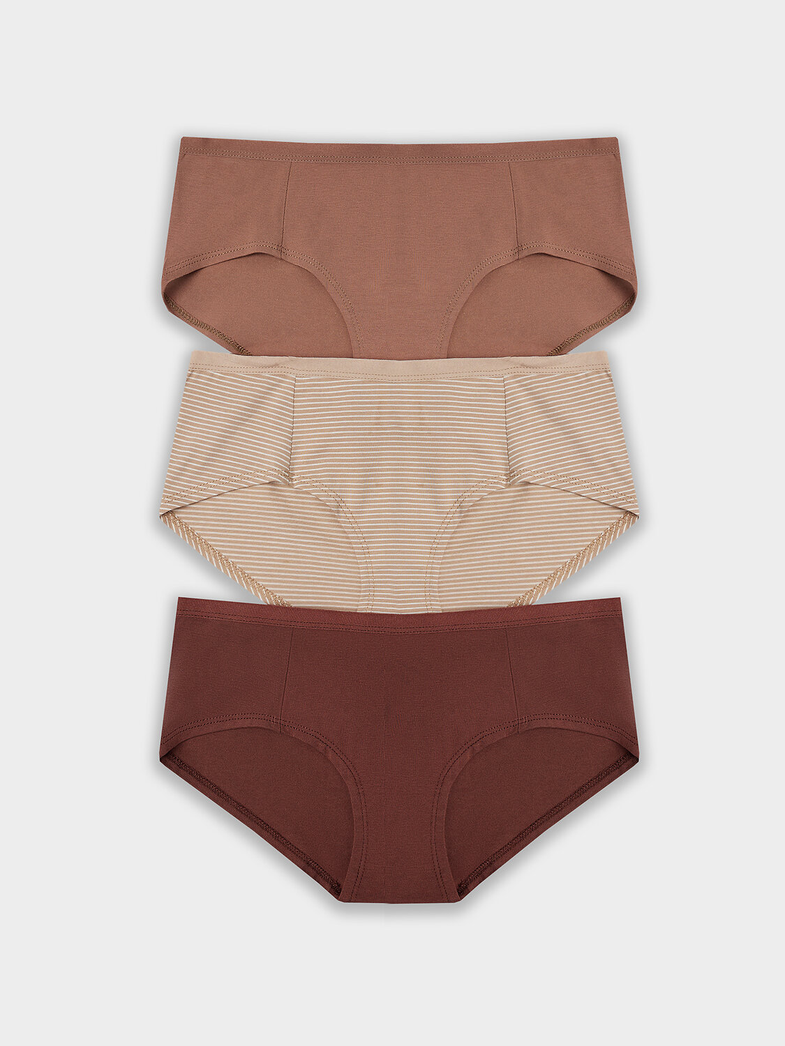 MARK FORMELLE Трусы 412263-3бежевая полоска +молочный шоколад +корица