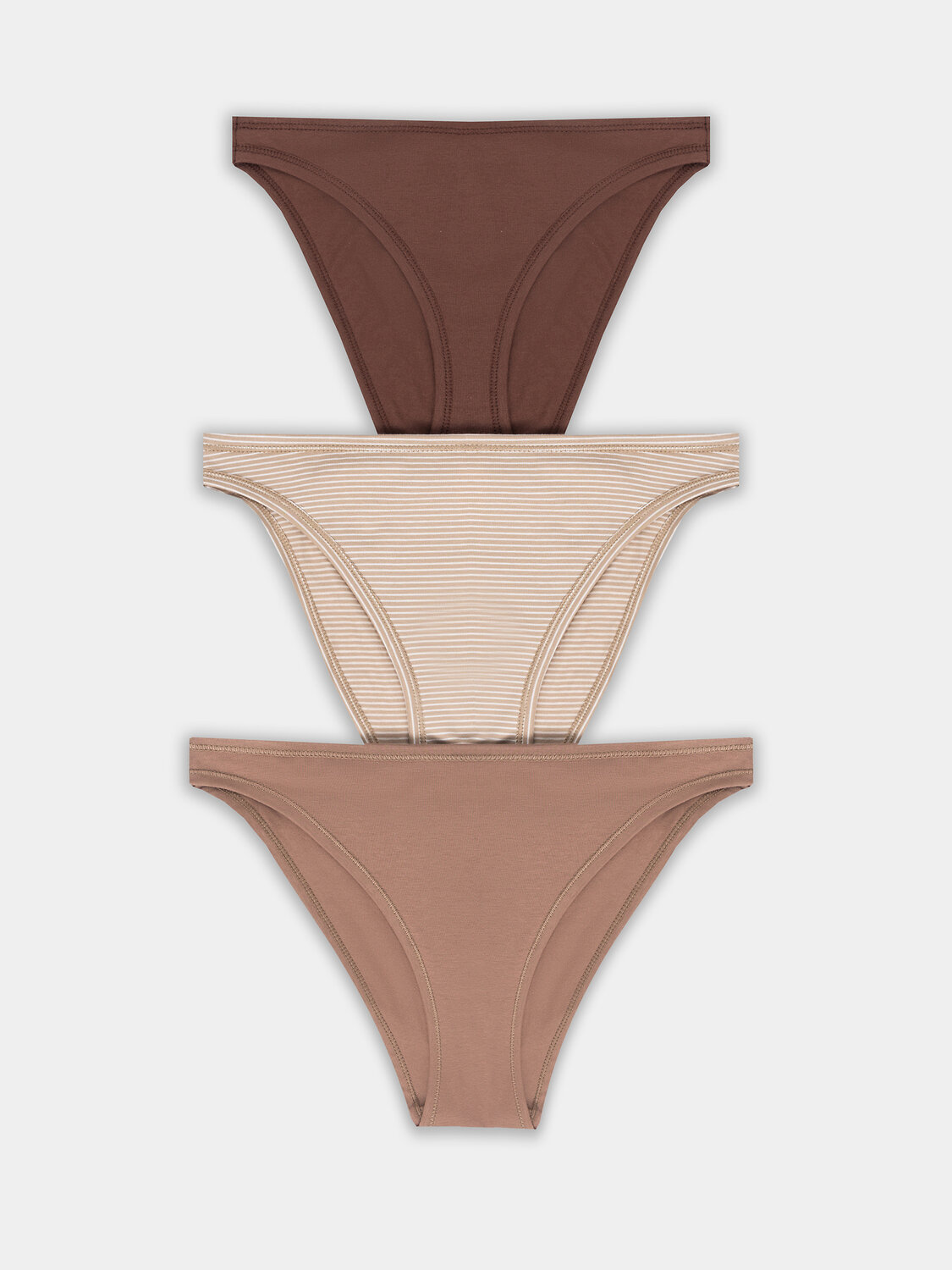 MARK FORMELLE Трусы 412621-3бежевая полоска +молочный шоколад +корица