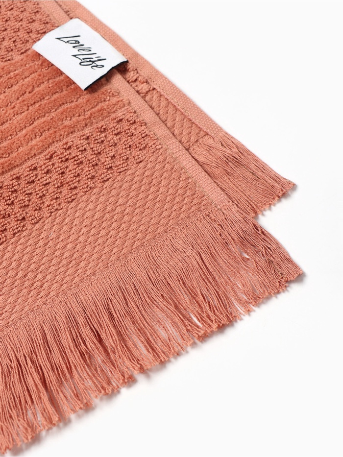 Полотенце махровое LoveLife «Атакама» 50×80 см, коричневое, 100% хлопок, 500 г/м²