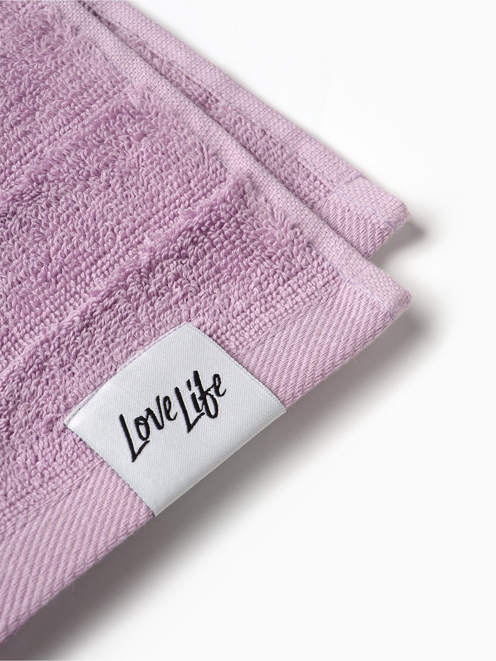Полотенце махровое LoveLife «Сонора» 70×130 см, лавандовое, 100% хлопок, 500 г/м²