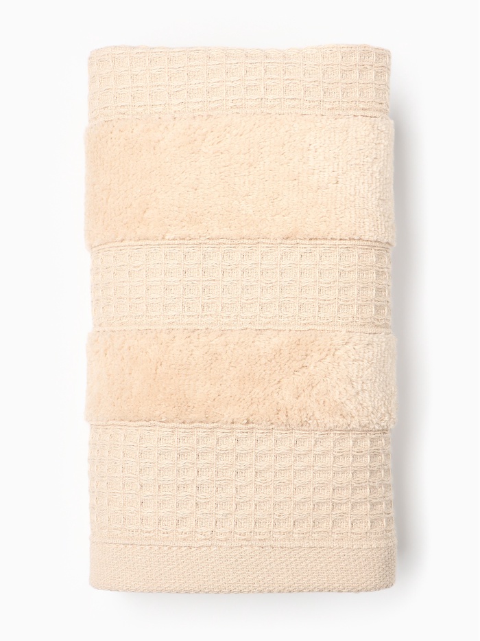 Полотенце вафельное LoveLife «Макан» 70×130 см, хлопок 100%, бежевое