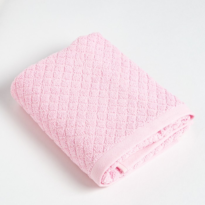 Полотенце махровое LoveLife «Минимализм» 70×120 см, розовый, 100% хлопок, 500 г/м²