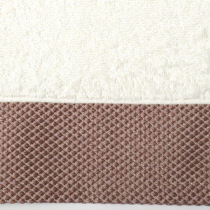 Полотенце махровое Love Life Honey, 50×90 см, хлопок 100%, молочное, коричневое