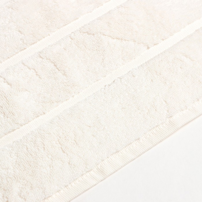 Полотенце махровое Love Life «Ария» 50×90 см, белый, 100% хл, микро-коттон, 450 г/м²