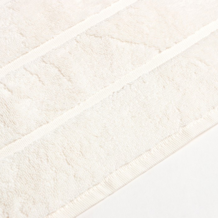 Полотенце махровое Love Life «Ария» 70×140 см, белый, 100% хл, микро-коттон, 450 г/м²