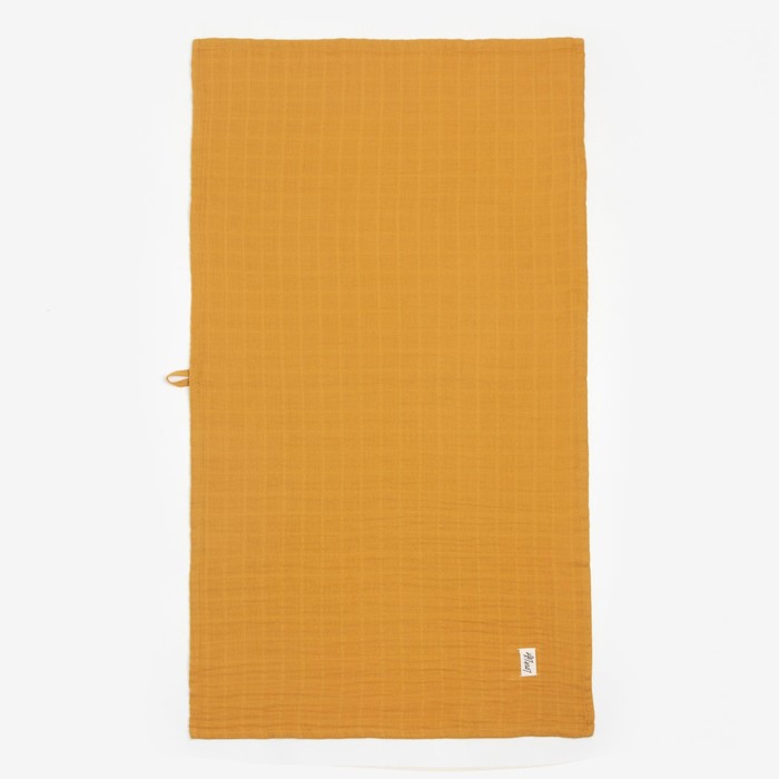 Полотенце муслиновое LoveLife, 50×90 см, 100% хлопок, 3-сл, 180 г/м², цвет «горчица»